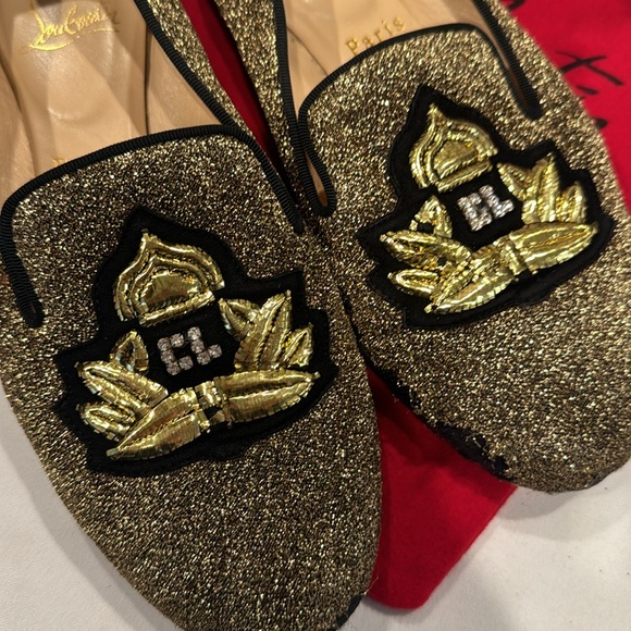 Authentic Christian Louboutin crystal embellished loafers - Picture 3 of 13